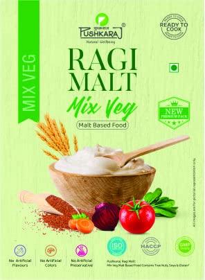 PUSHKARAJ Pushkaraj Industries RAGI Malt -500g -Pack of 2 (Mix Veg)