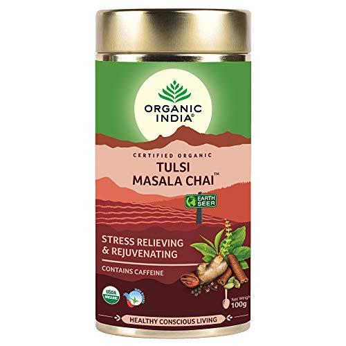 ORGANIC INDIA Organic India Tulsi Assam Masala Chai Powder, 100 Gm Tin