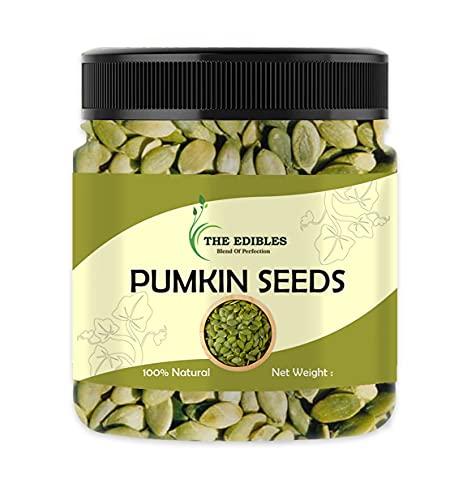 THE EDIBLES THE EDIBLES Combo Pack of Edible Seed Raw Pumpkin Seeds and Watermelon Seeds Tarbuj Magaj, Magaz Beej (250 gms each), 500 gms [Jar Pack]