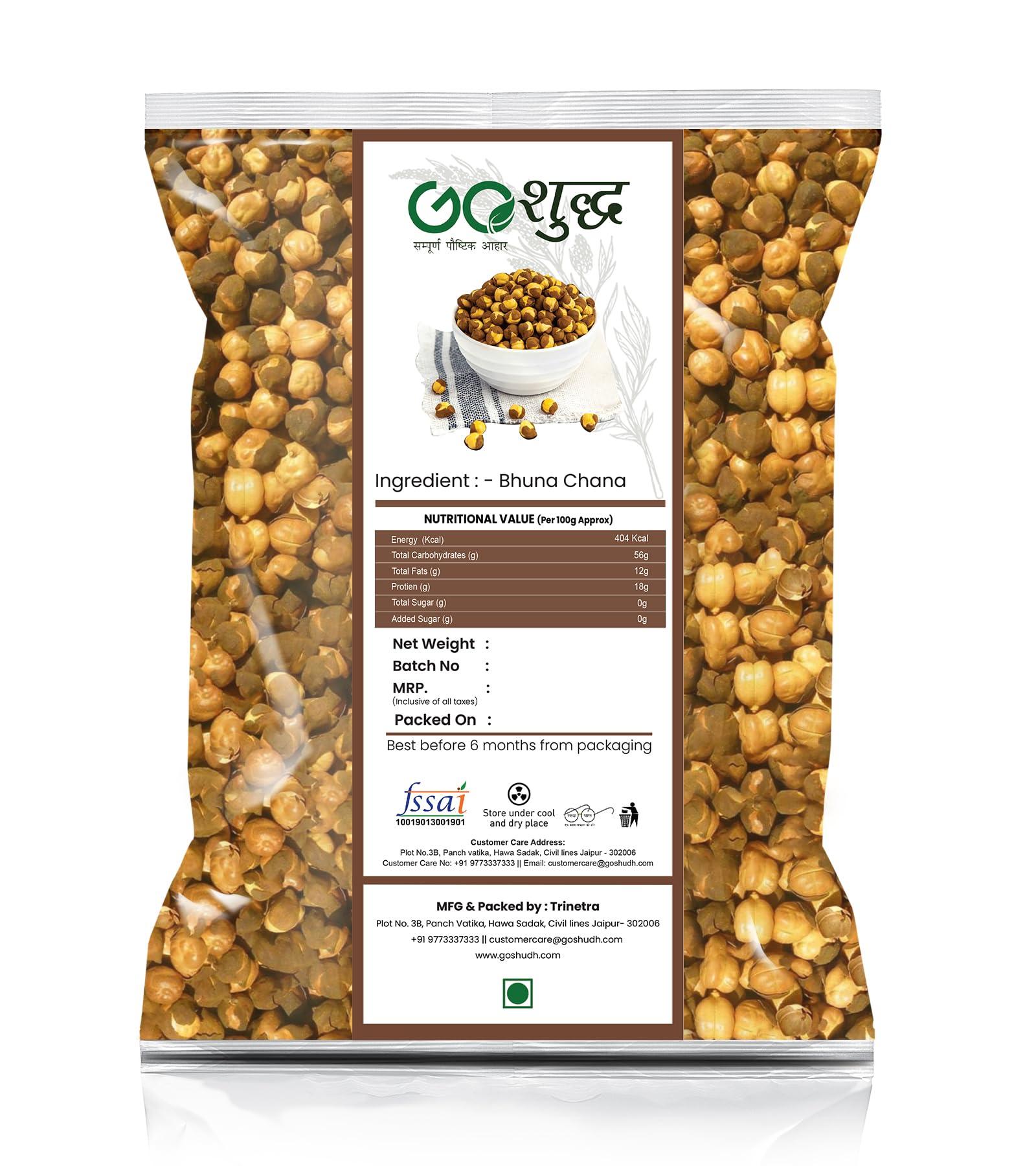 Goshudh-FREEDOM FROM ADULTERATION Goshudh Bhuna Chana (Roasted Chana)- 1Kg Pack