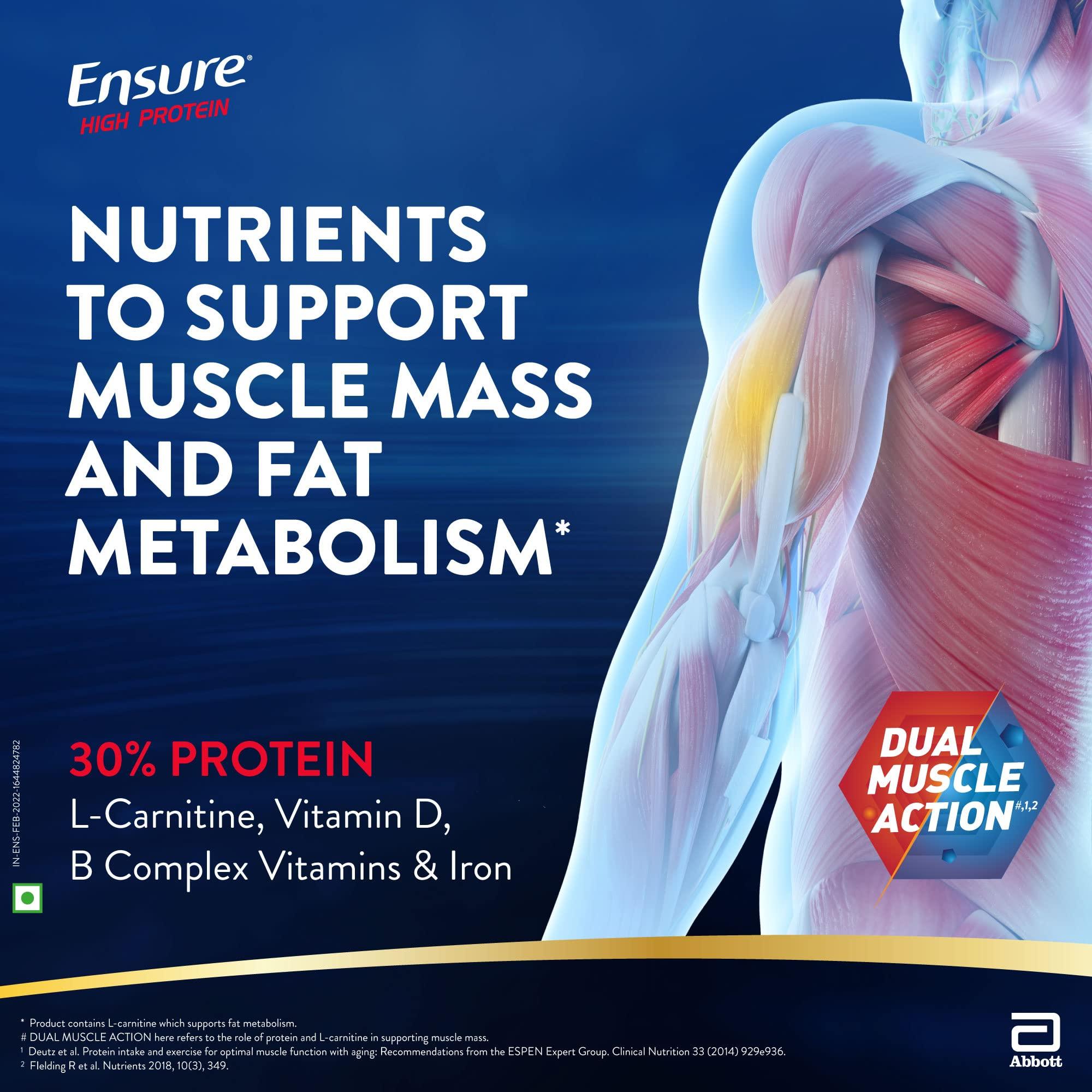 Ensure Ensure High Protein Drink for Physically Active Adults - Chocolate 400g