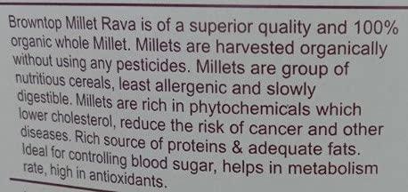 Organic Sphere Organic Sphere Browntop Millet Rava - USDA Certified Organic - Pesticides Free - Adulteration Free - Sodium Free - 1 KG