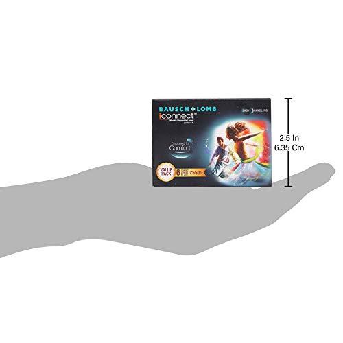 Bausch & Lomb Bausch & Lomb Iconnect Value Pack Monthly Disposable Contact Lens (-5.00 , Clear, 3 Lenses)