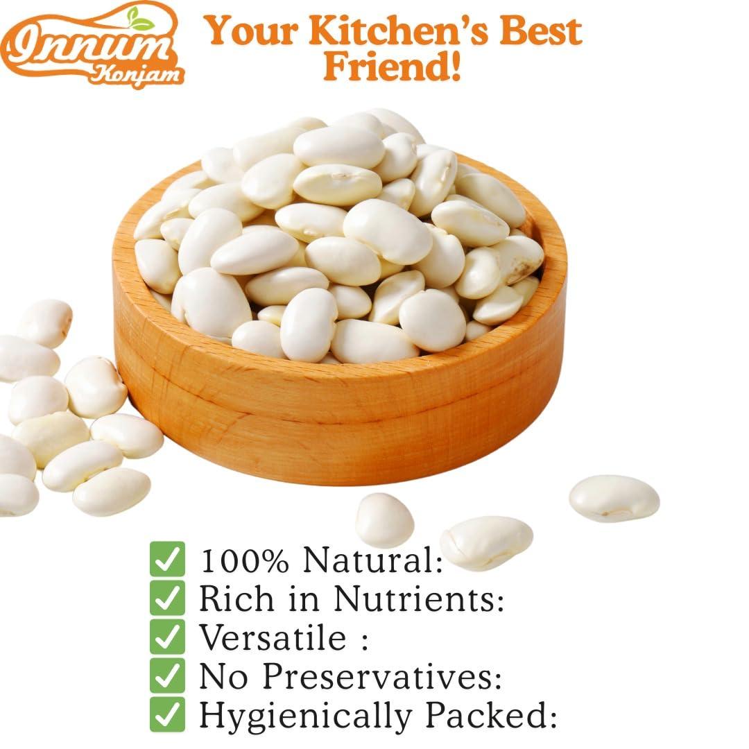 Innum Konjam Innum Konjam Mochai - 1KG (Lima Beans | Field Beans | Hyacinth | Mochai Kottai Payaru |Avarekalu | Balar Dal)