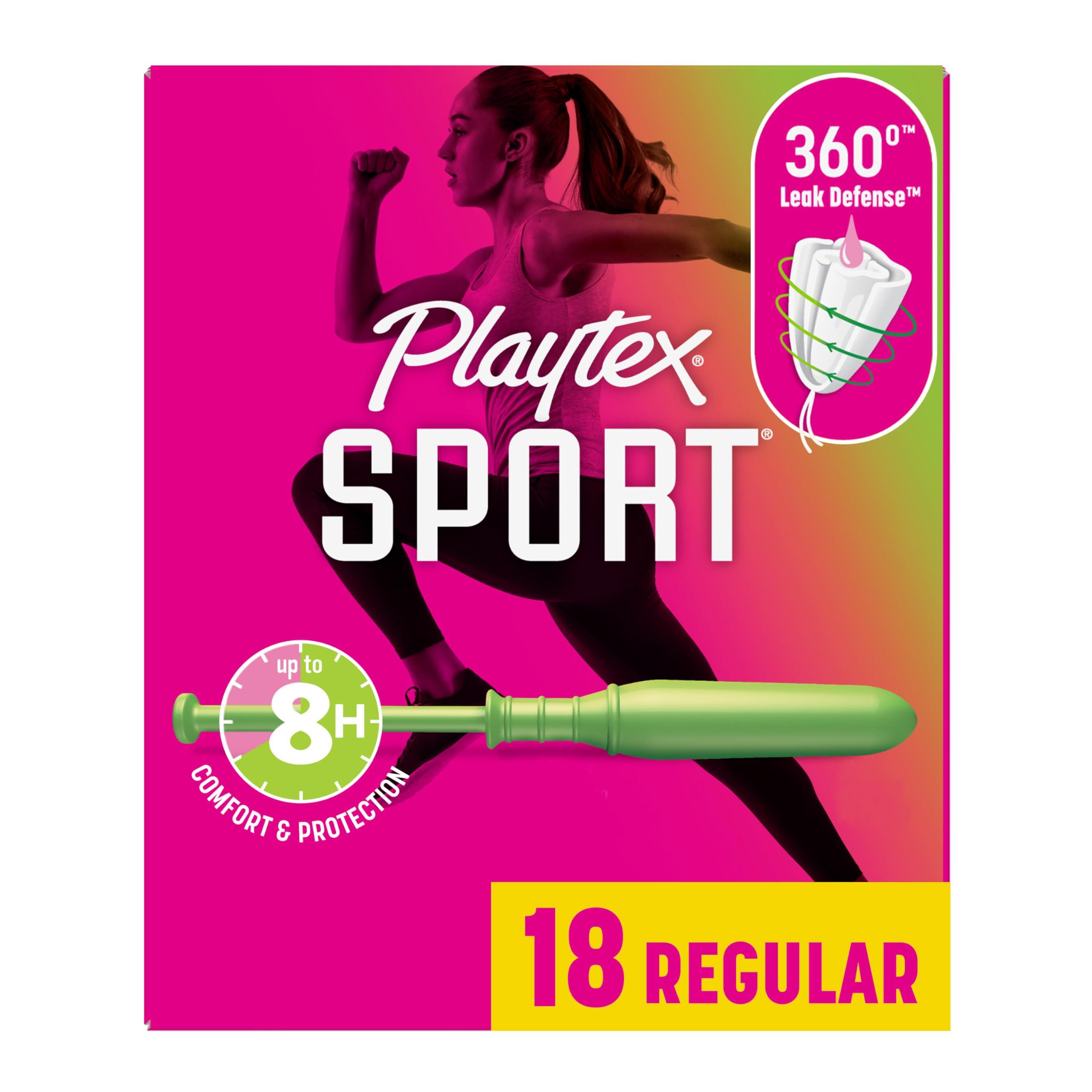 Playtex Playtex Sport Tampons, Unscented Regular Absorbency, 18 Count