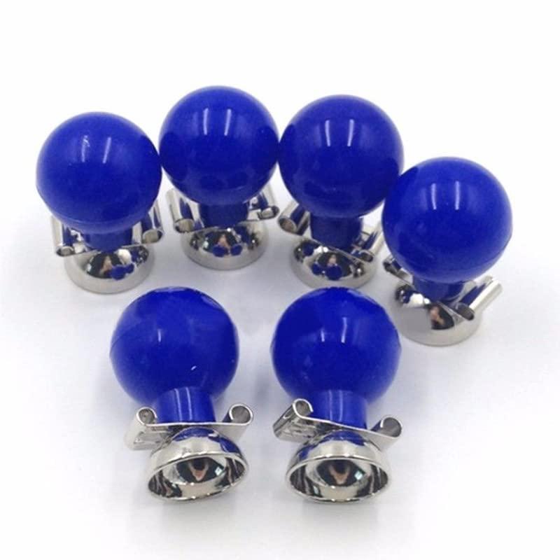 Jetflon Jetflon Chest Suction ECG Bulb Blue Set of 6|Bulb Electrodes for ECG use |ECG Electrode |Latex Free Adult Pack of 6Pcs