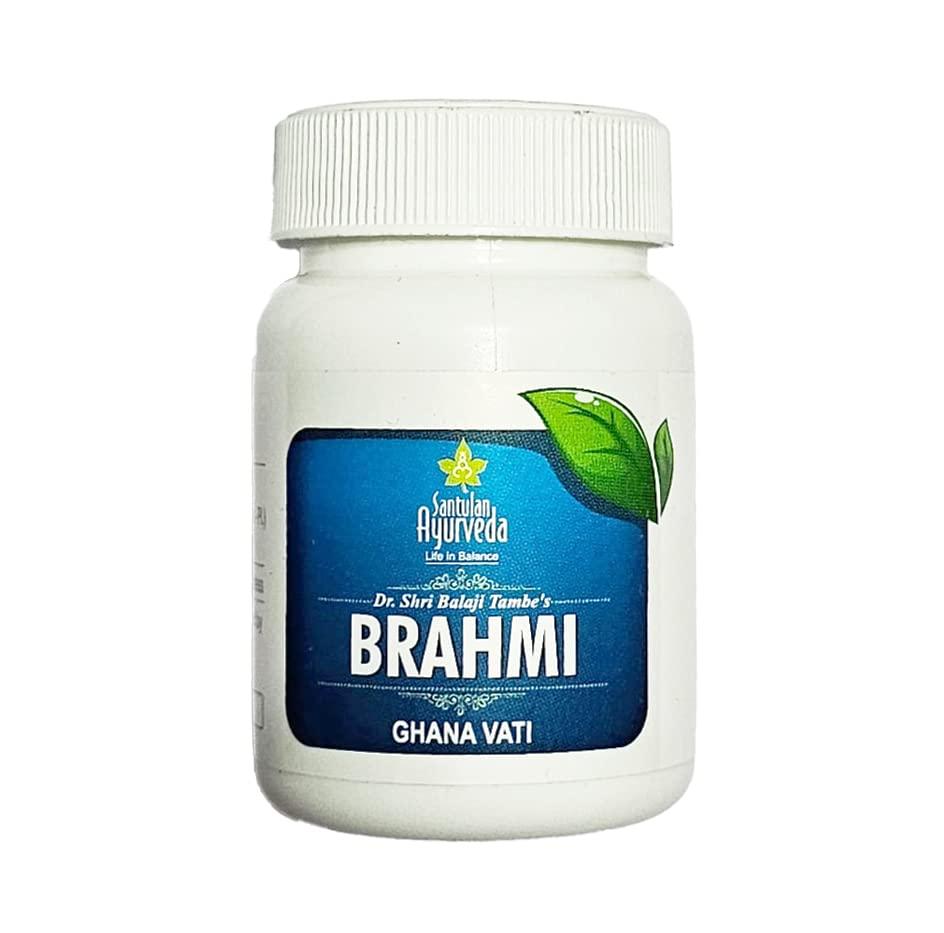 Golden Oldie Herbs Santulan Ayurveda, Brahmi Ghana Vati - 60Tabs Each, (Pack Of 2), Goodness Of Brahmi