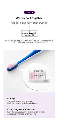 BTS Goods BTS Goods Adult [Bts Official Merchandise] Fans Gift-K-Pop Idols Goods-Bts Character Figure Manual Toothbrush With Convenient Magnetic Holder (Jung Kook), 1 count,Red