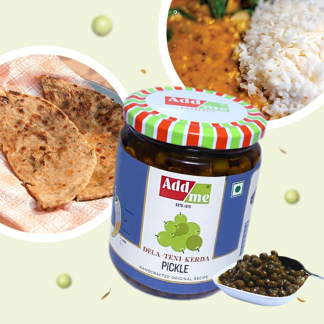 Add me Add me Ker Teet Rajasthani Pickles 1kg teet ka Achar 500gm + 500gm Glass jar