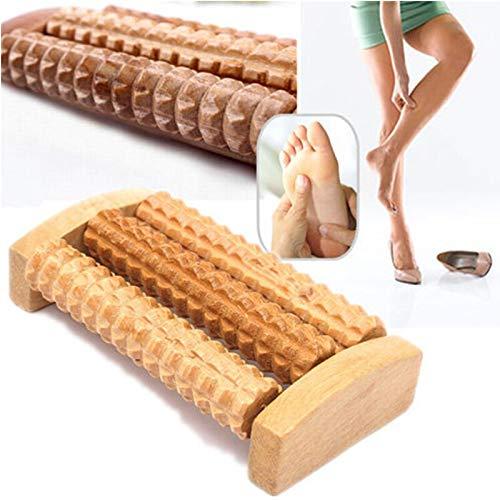 Generic Foot Massage Traditional Wood Roller Massager Without The Need Electricity Stress Relief Relaxation