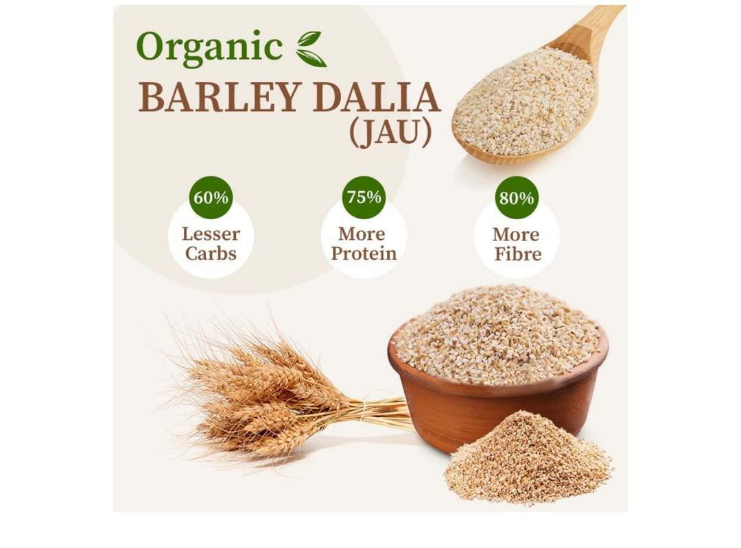 GHOTARAM Ghotaram Barley Dalia |Jo ka Daliya |Jau Ka Daliya |Jao dalia |Joo Dalia |Pure Barley Porridge/Jau Daliya |Certified|Barley Porridge |Barley Dalia |Jau Ka Daliya |Healthy Dalia-1960g(pac 2x 980g)