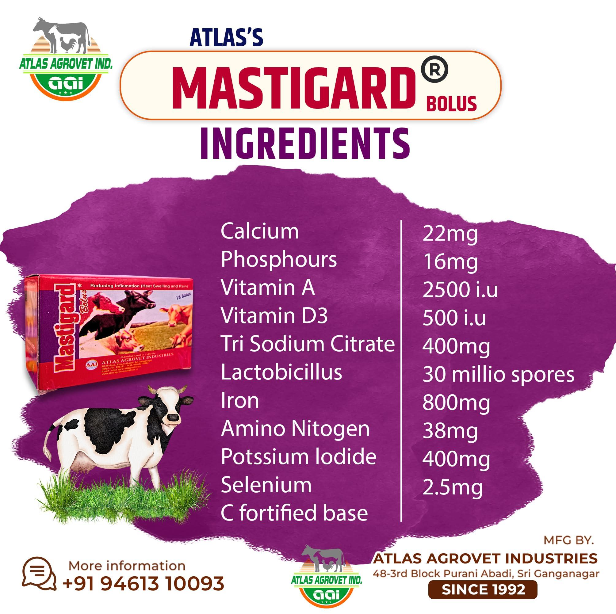 MASTI GARD ATLAS\'S MASTIGARD Bolus - 18 Bolus