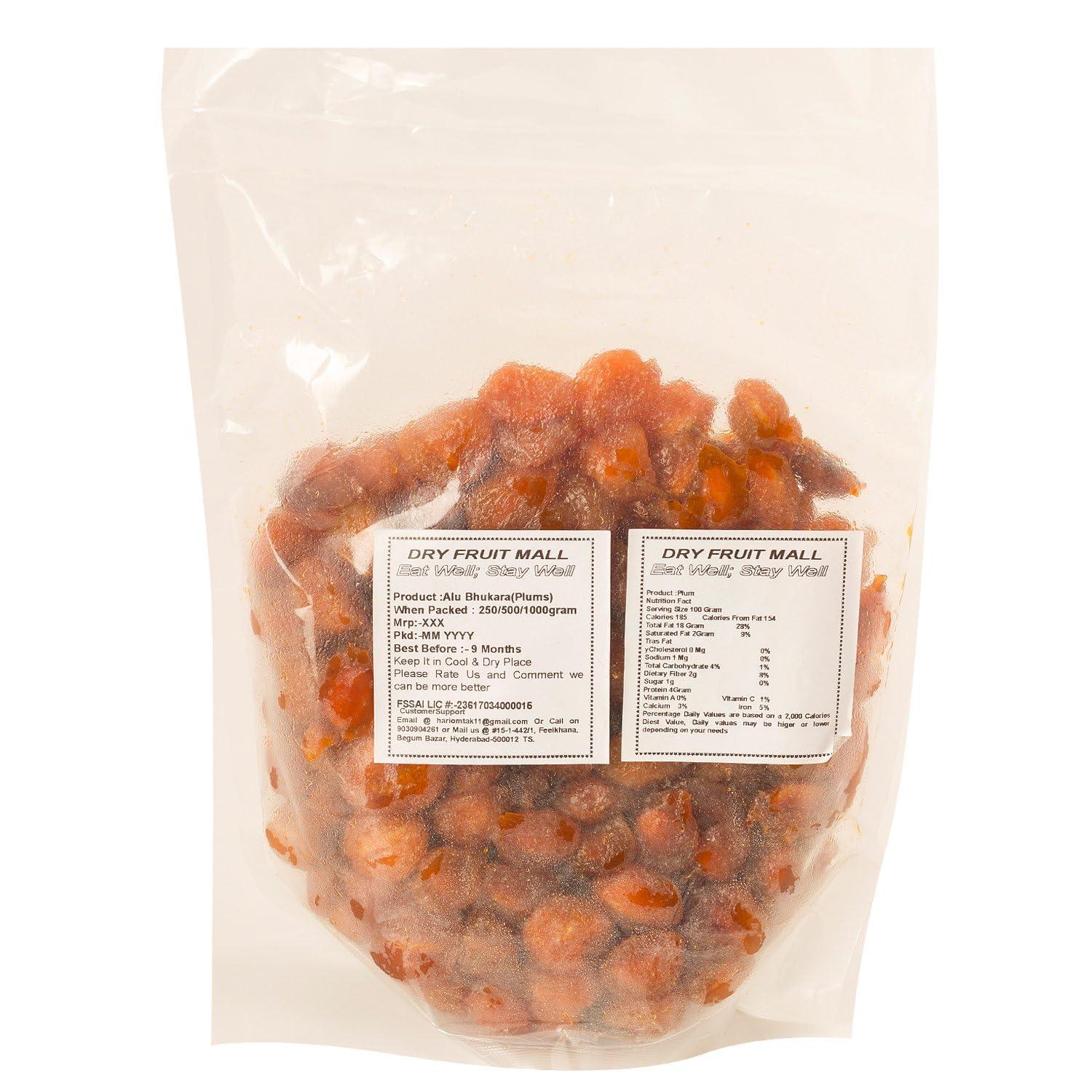 SAINIK\'S Dry Fruit Mall - Start UR Day \"Traditio Sainik\'s Dry Fruit Mall Aloo Bukhara Dry | Aloo Bukhara Dry | Dried Plum Jumbo | Alpagoda Pandu | Alpakoda Pazham (800 Gram)