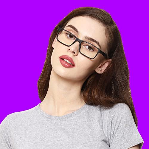 ANEMONE ANEMONE Bluecut Blue Light filter Computer Glasses For Eye Protection From Laptop Mobile Computer Screen Unisex Anti Glare Spectacles UV Protection Specs (Black)