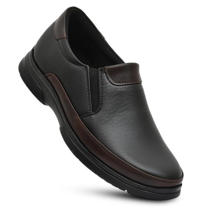 HEALTH FIT HEALTH FIT Orthopedic & Diabetic Shoes Breathable Soft Sole Ultra-Lightweight Shoes for Men\'s 1731 BK 11 UK Black