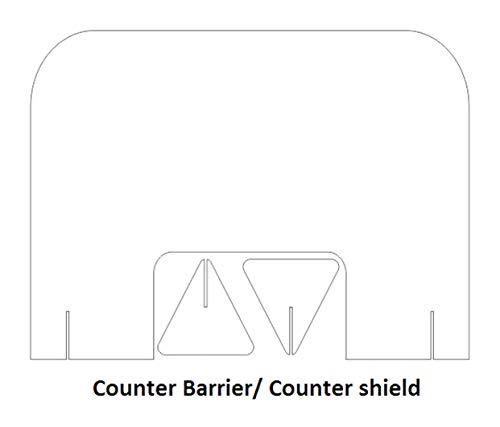 Lifuz Lifuz 'Lifuz acrylic sneezing guard for Covid protection 24H*32w'