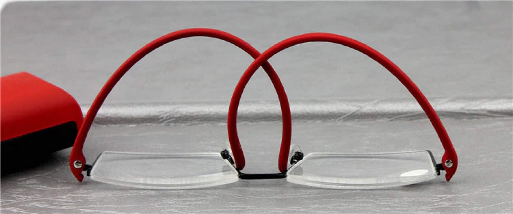 AUGEN Augen Unisex Reading Glasses Blue Cut Anti-Glare Near Distance Rectangular Half Frame (Combo, 3.50), Multicolor (VI-RG-105-Combo+3.50)