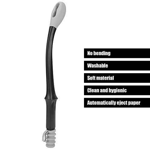 Sutinna Bottom Buddy Toilet Tissue Wiping Aid, Long Reach Comfort Toilet Wiping Aids Tools for Limited Mobility,Elderly, People with Limited Range of Motion(Grey)