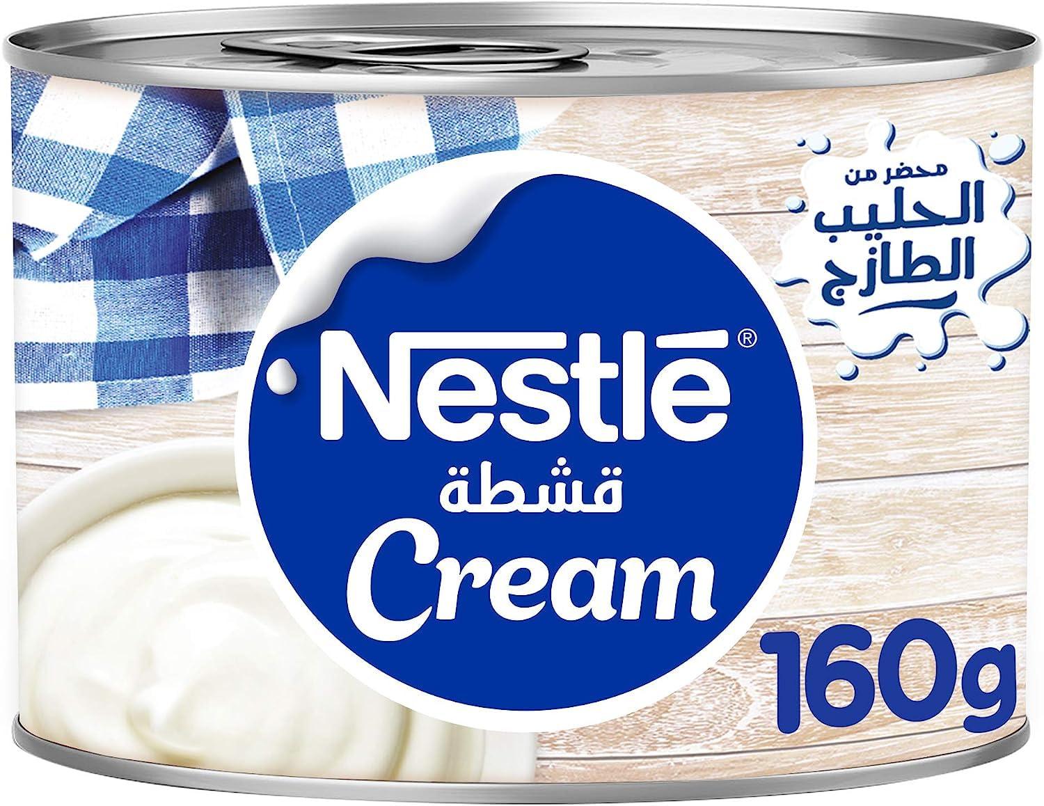 Nestl Nestle Original Cream - Rich and Velvety Dairy Delight for Creations - Cooking and Baking Ingredient - Smooth Texture - Perfect for Desserts, Sauces, and More 160g (Pack Of 2)