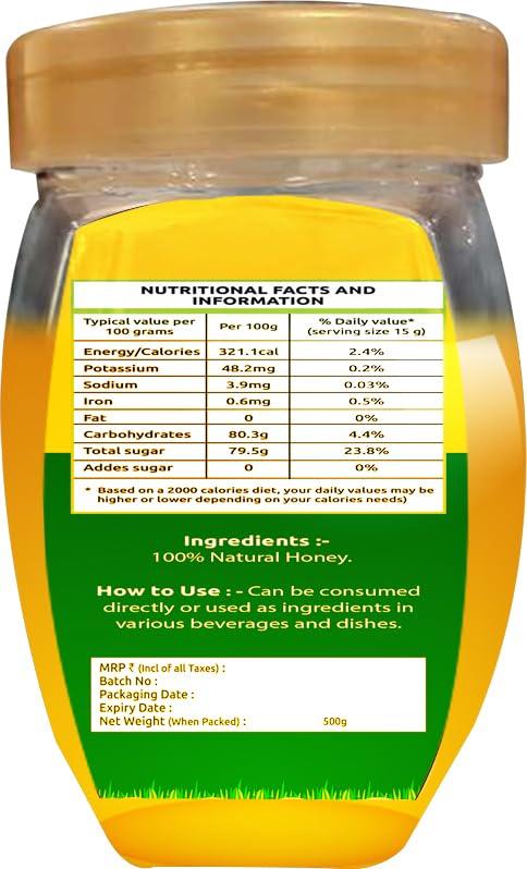 Amno Pure Amno Pure 100% Natural Honey No Cholestrol Full of Nutrients with No Sugar Adulteration Chemical Free