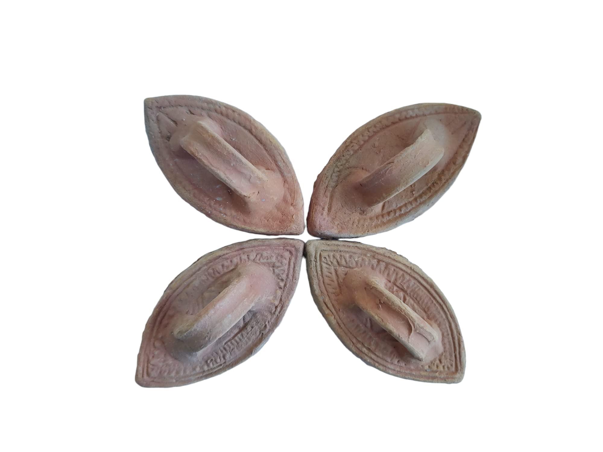 Claymper Claymper 100% Natural Mitti Ka Jhama, Melkhora, Pumice Stone Foot Scrubber - Dead Skin Remover for Women and Men (Pack of 4)