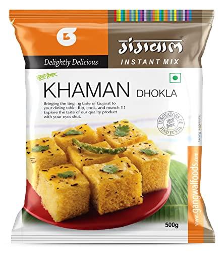 Gangwal Gangwal Khaman Dhokla Mix- 500 GM, Pack of 5 | Dhokla Khaman Mix Instant Mix | Gujarati Snack Pure Veg Instant Snack Ready to Cook