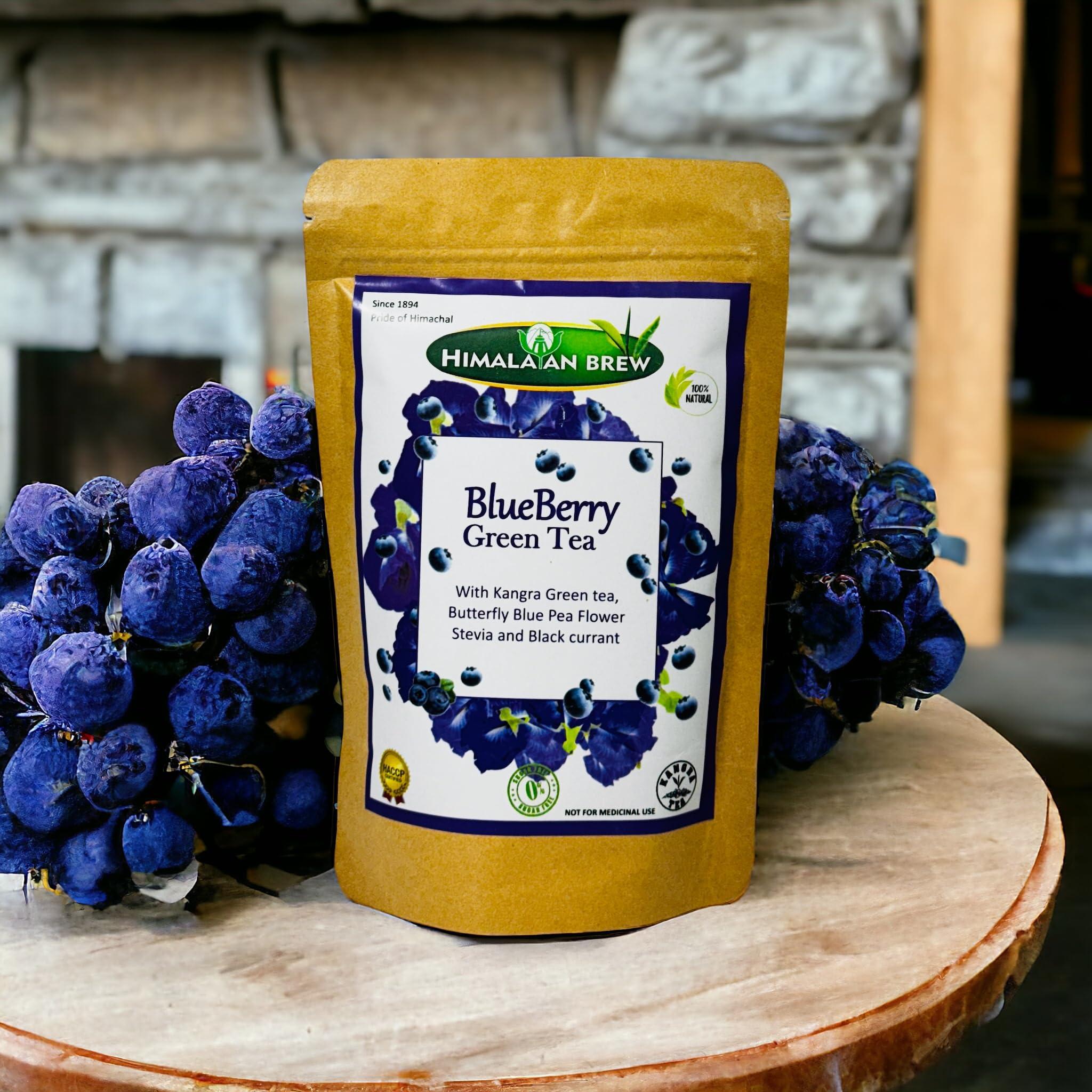 Himalayan Brew Blueberry with butterfly pea flower Green Tea