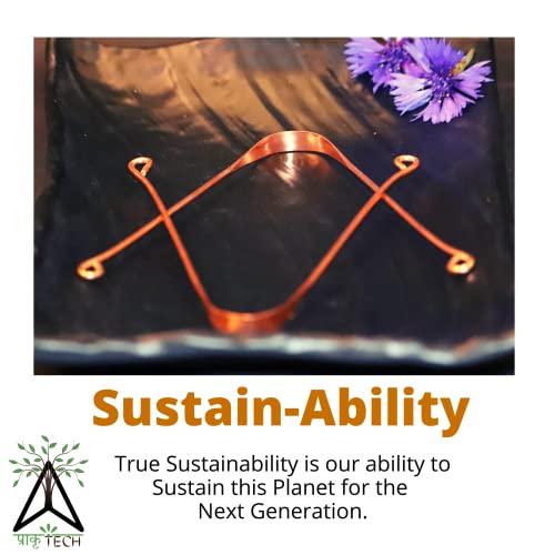 Prakrtech PRAKRTECH Copper Tongue Scraper for toungue cleaning,Antimicrobial, Comfortable handle, Oral hygiene gift (4)