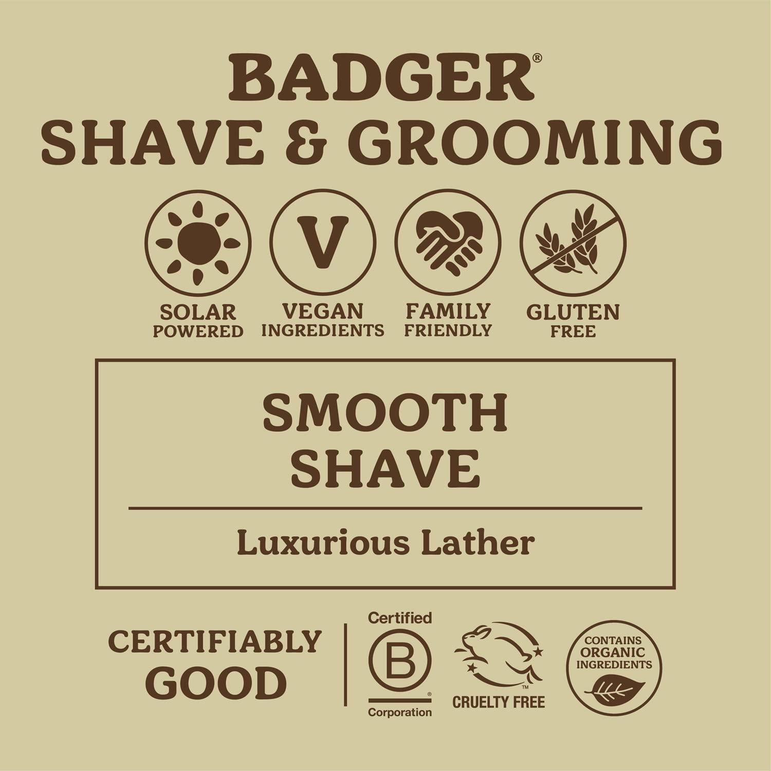 Badger Badger Balm - Shave Soap - Navigator Class Man Care - 3.15 oz bar