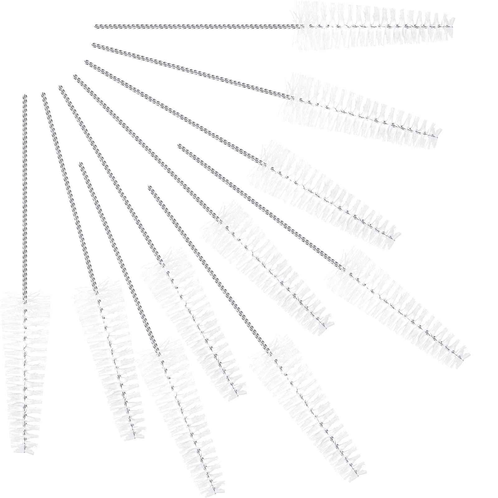 Patelai Hearing Aid Cleaning Tool Hearing Aid Vent Tube Brush Tube Cleaning Tool Small Pipe Brush for Clean Small Holes or Pipes (10 Pieces)