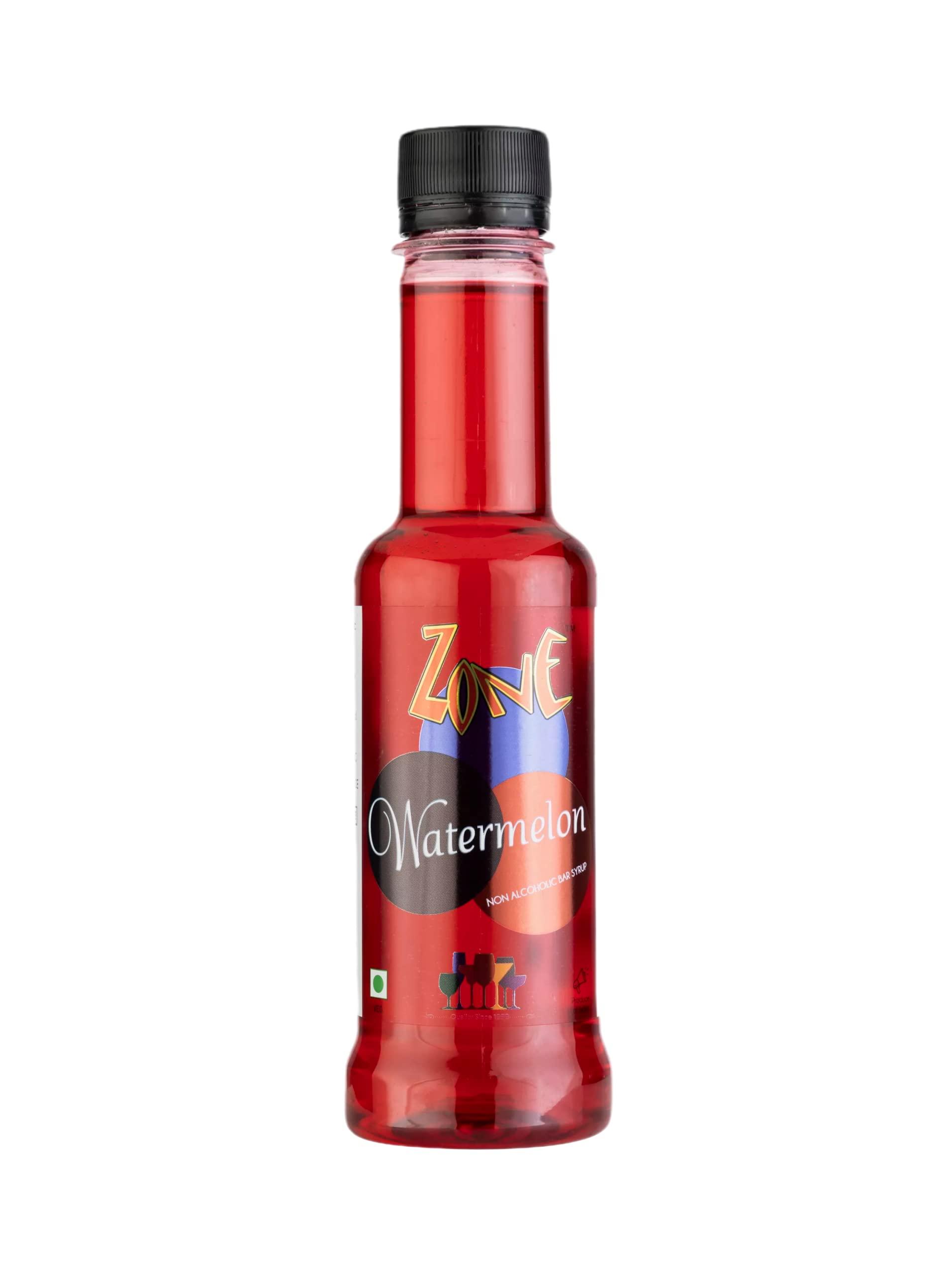 ZONE Zone Watermelon 240ml | Pure Watermelon Flavor for Mocktails, Cocktails, Lemonades, Iced Teas & More, Liquid | 12+ Flavours