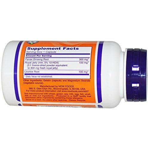 Now Foods Ginseng & Royal Jelly, 90 Capsules, 300mg, From NOW