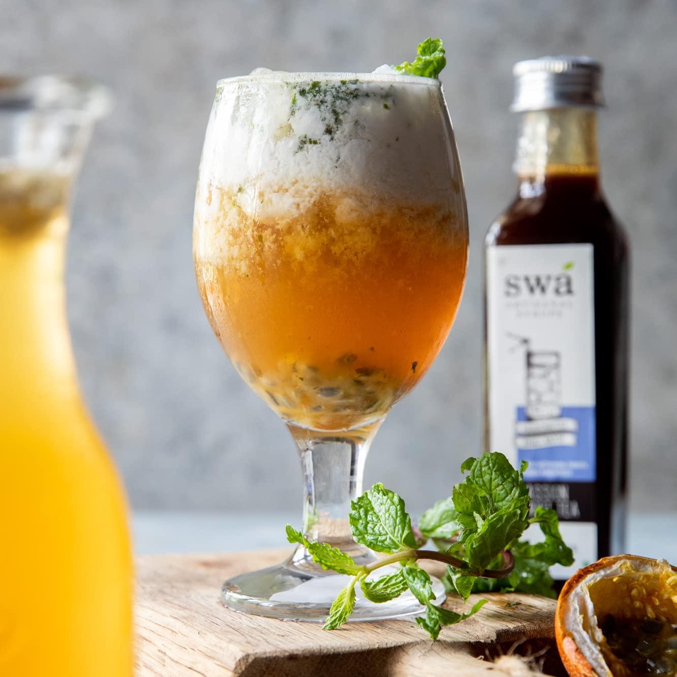 Swa Artisanal Syrups Swa Artisanal Syrups - Whisky Cocktail Mixer Combo, 100% Natural, Makes 24-30 Drinks - Pack of 2 Syrups (250ml x 2)