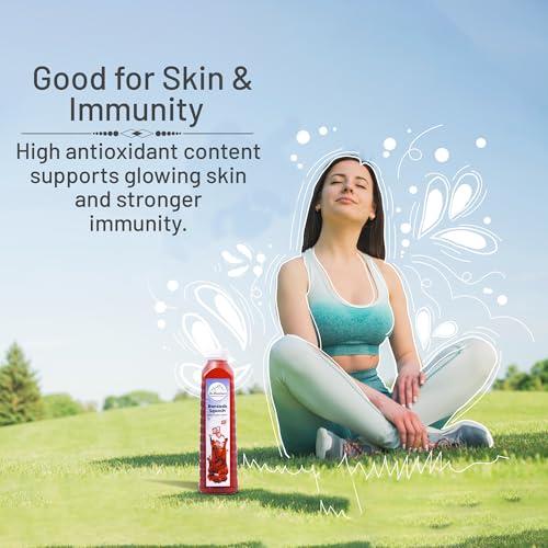 The Himalayan The Himalayan Buransh (Rhododendron) Squash Sugar Free | Red Flower Juice| No Added Color | Immunity Booster Drink