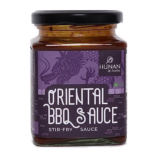 Hunan at Home Hunan at Home Tangy Sweet Oriental BBQ Stir Fry Sauce (250 Gms) No MSG, 100% Vegetarian, Ideal for Stir Fries, Sizzlers, Noodles, Marinade, Dip, Dressing, Used in Korean, Thai and Chinese Cooking
