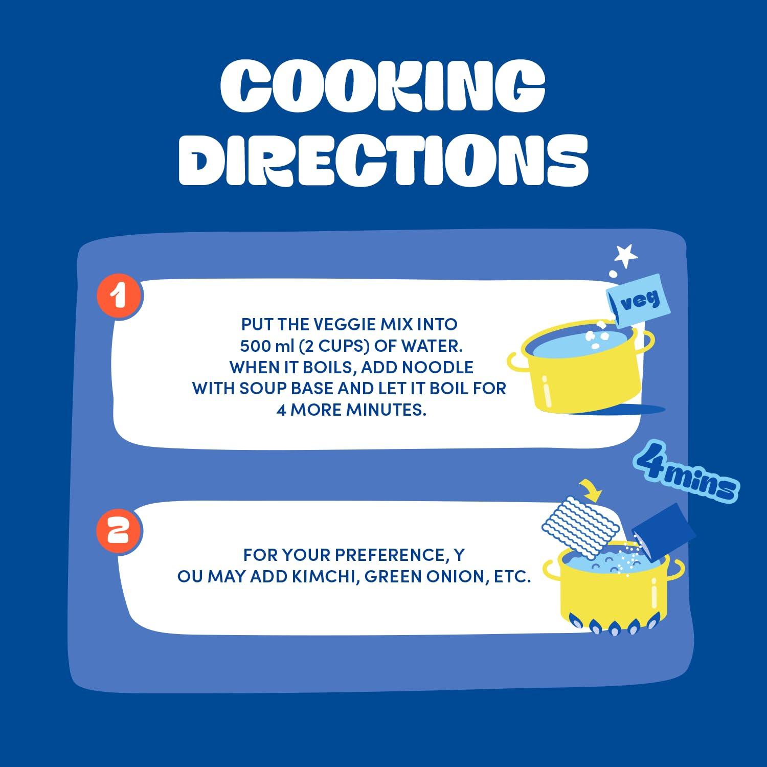 Ottogi Ottogi Jin Ramen Korean Style Vegetarian Instant Noodles Mild Flavor, 120g (Pack of 2) The Product Of Korea