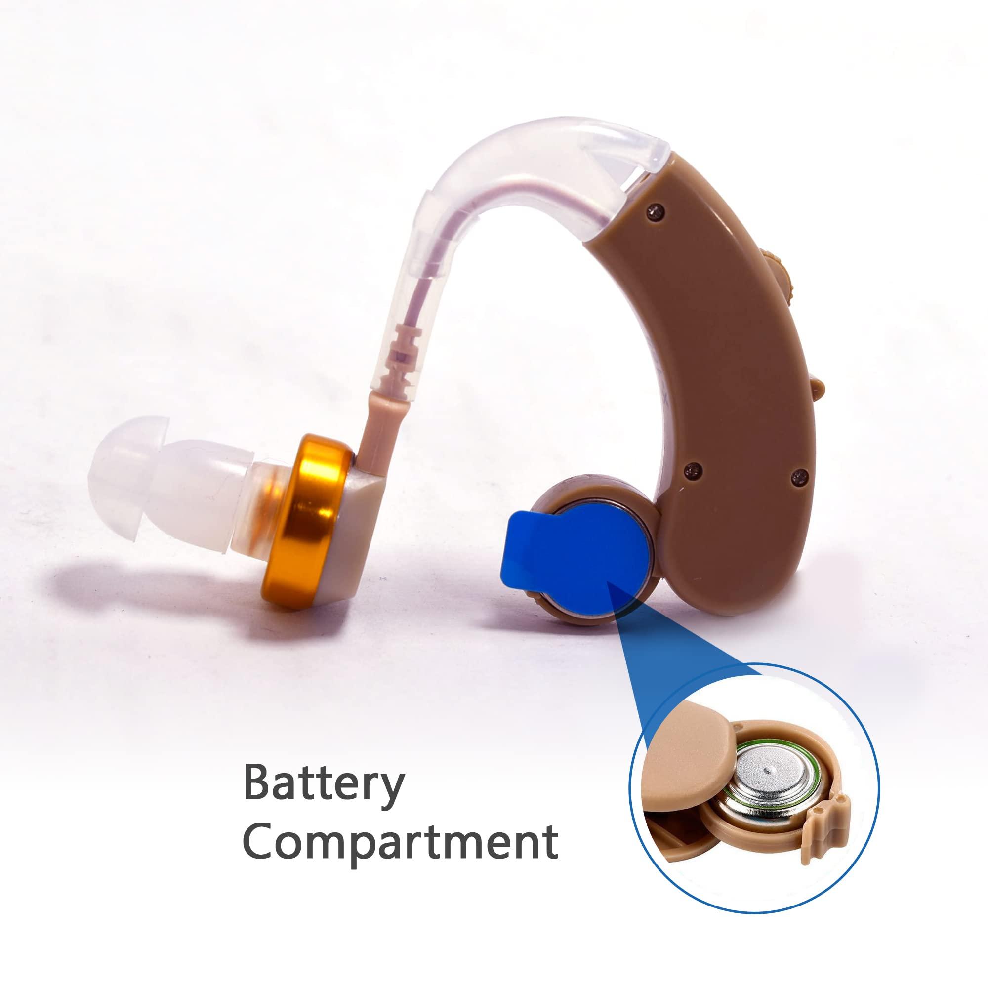 Dishan Dishan Axon X168 Deaf Machine Adjustable Volume Control for old age person BTE Hearing Aid