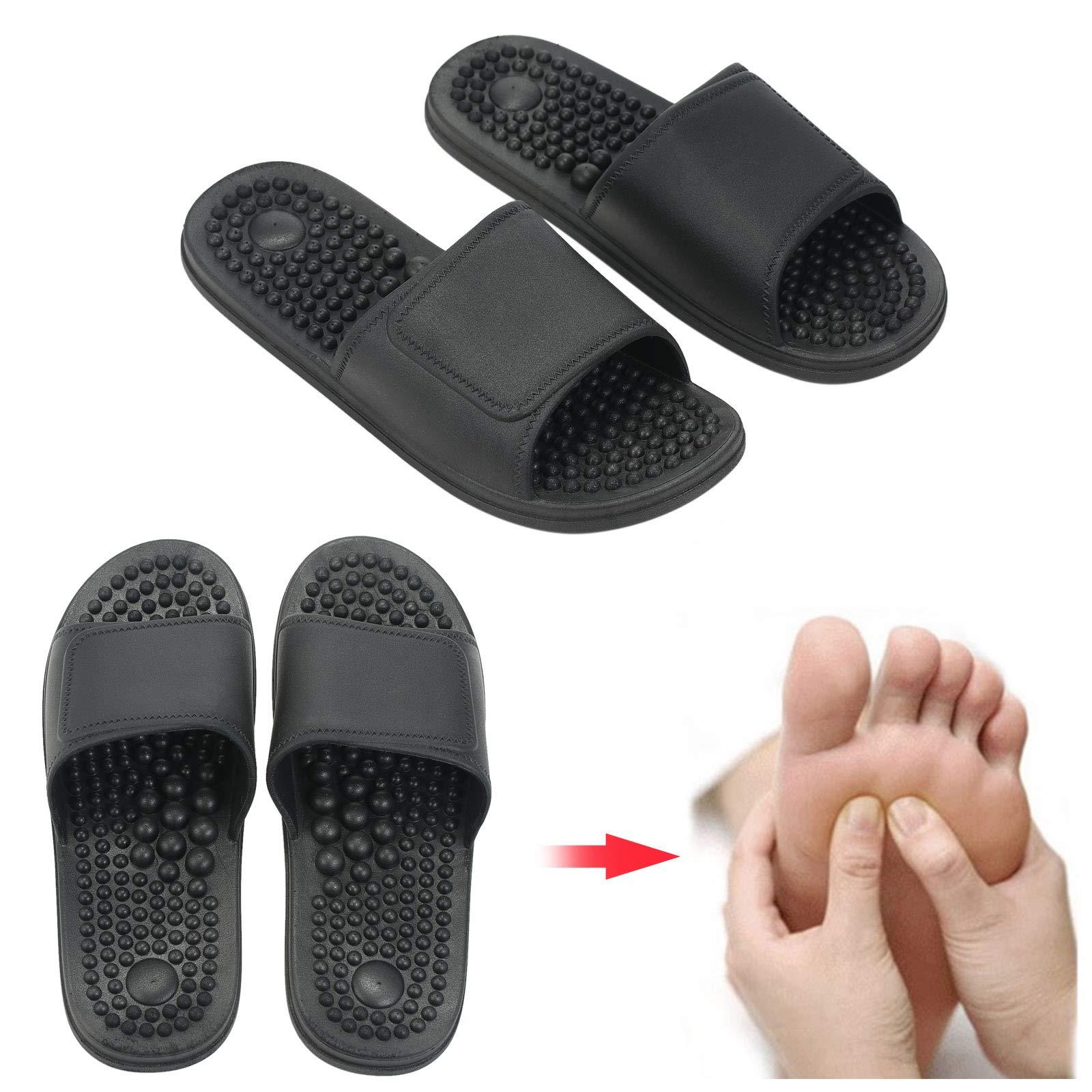 RYAP Acupressure Massage Slipper Foot Massager Jade Stone Acupoint Massage Slippers Shoes Reflexology Sandals for Men Women