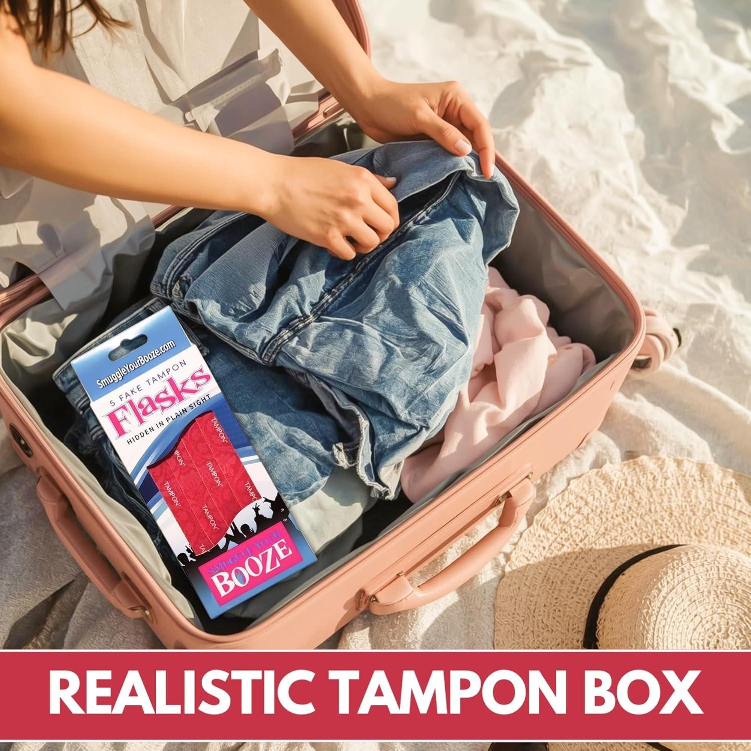 Smuggle Your Booze Smuggle Your Booze Tampon Flask and Funnel 2 Piece Bundle