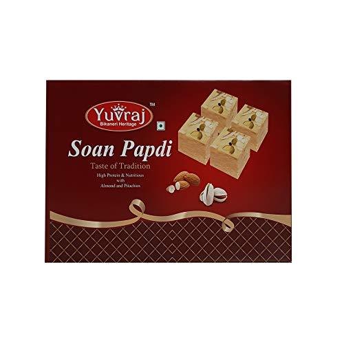 Yuvraj Food Product Yuvraj Food New Year Gift Hamper of Ganesh Lord Frame Paper Gift Box with Soan Papadi 400gm