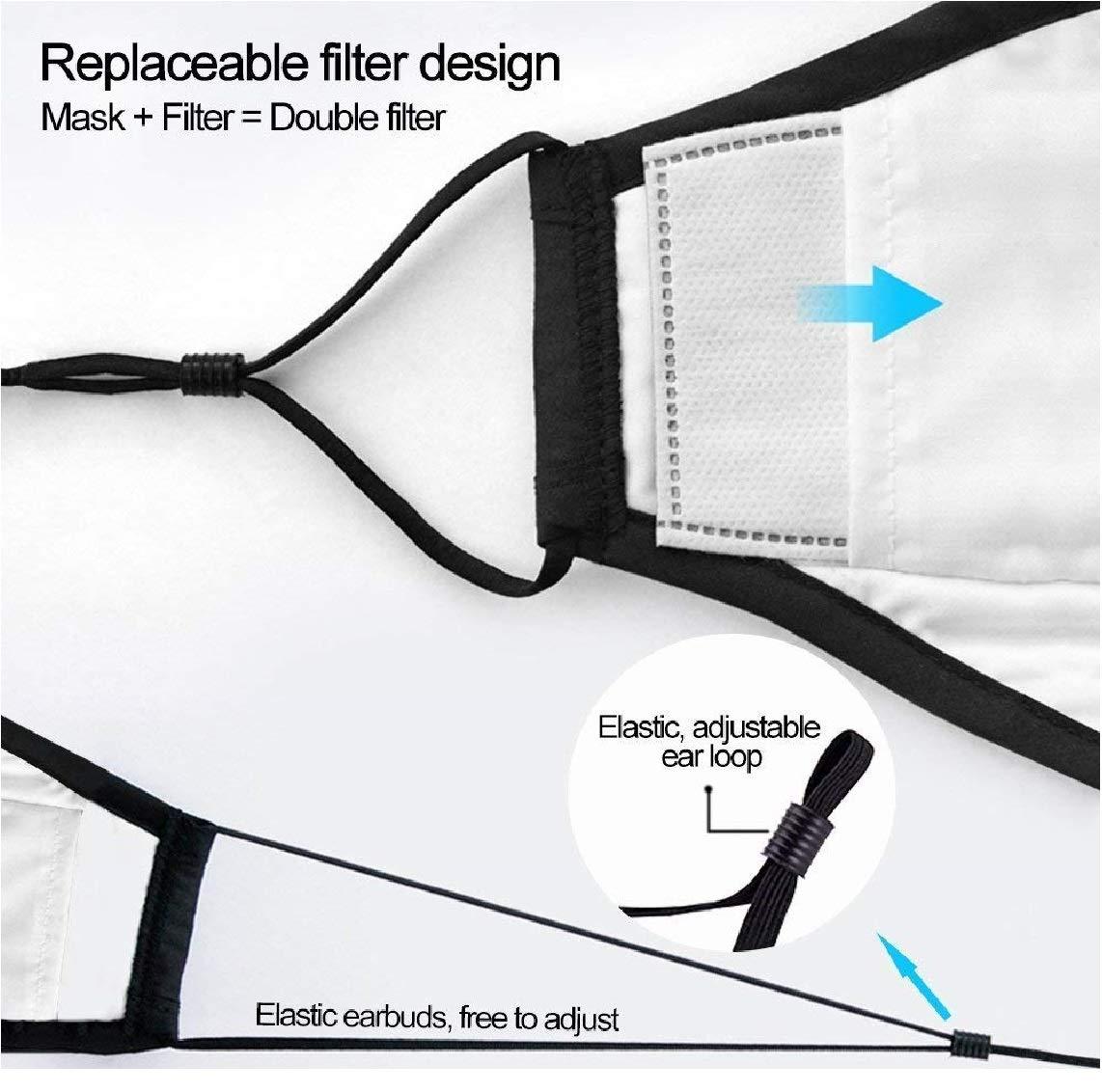 VRITRAZ VRITRAZ Kids Children PM 2.5 Washable and Reusable Anti Pollution Dust Face Mask with Replaceable Filter PandaGreen