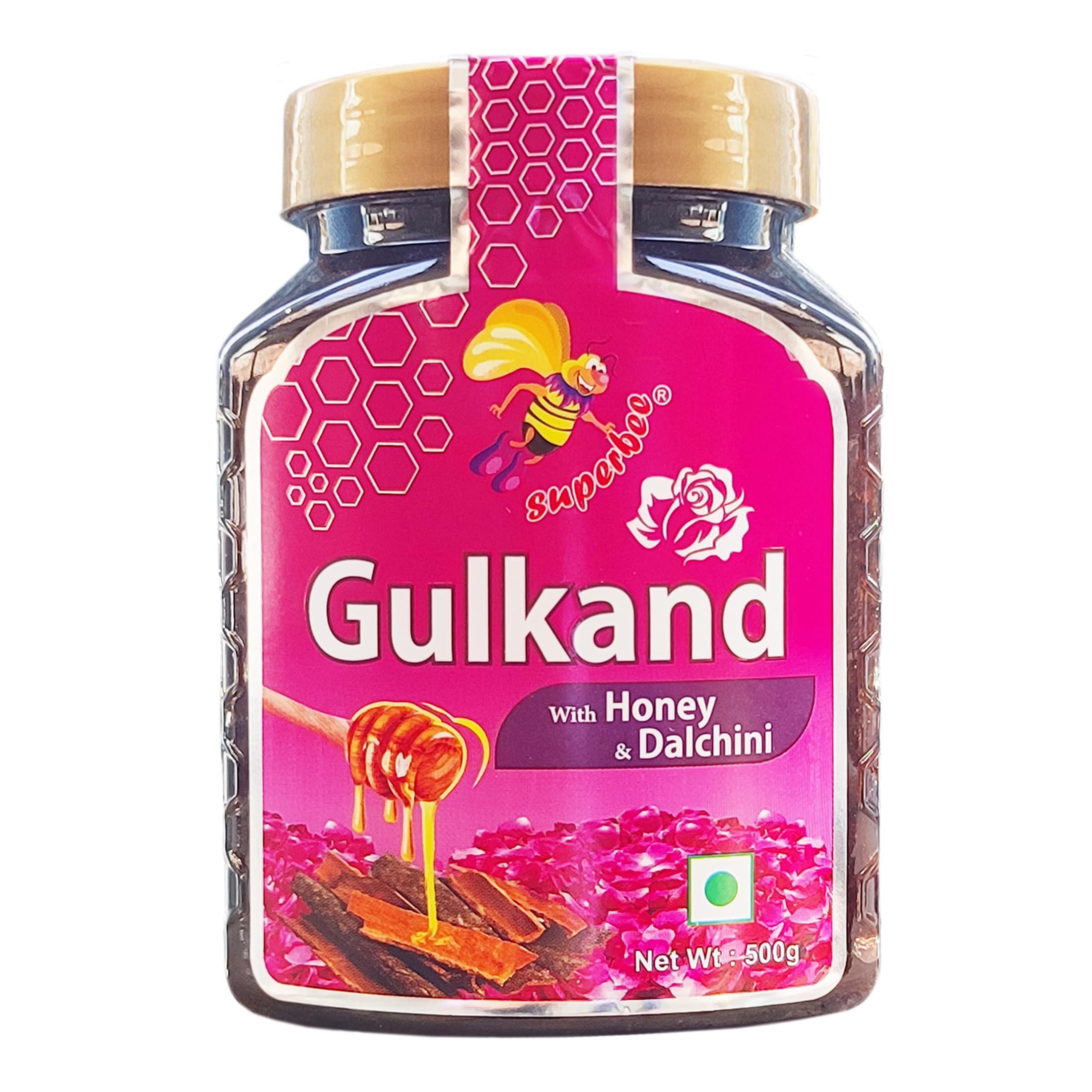 Super bee Superbee 100% Natural Gulkand with Honey and Dalchini (Cinnamon) 500gm