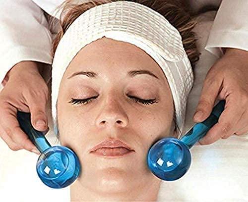 Finalize Finalize Ice Roller for Face Massager Facial Ice Globe, Smart Cool Face Roller Ball, Facial Massage Tools for for Neck, Eye Dark Circle Reduce Puffiness Anti Ageing (Pack of 2 Ball)