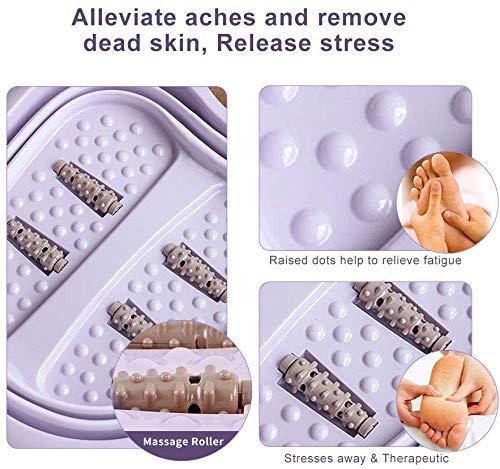 AVIAXO AVIAXO Foot Soaking Bath Basin | Pedicure Foot Spa Massager | Plastic Foot Tub for Soaking Feet | Cold & Hot Water Foot Massaging Bucket for Women