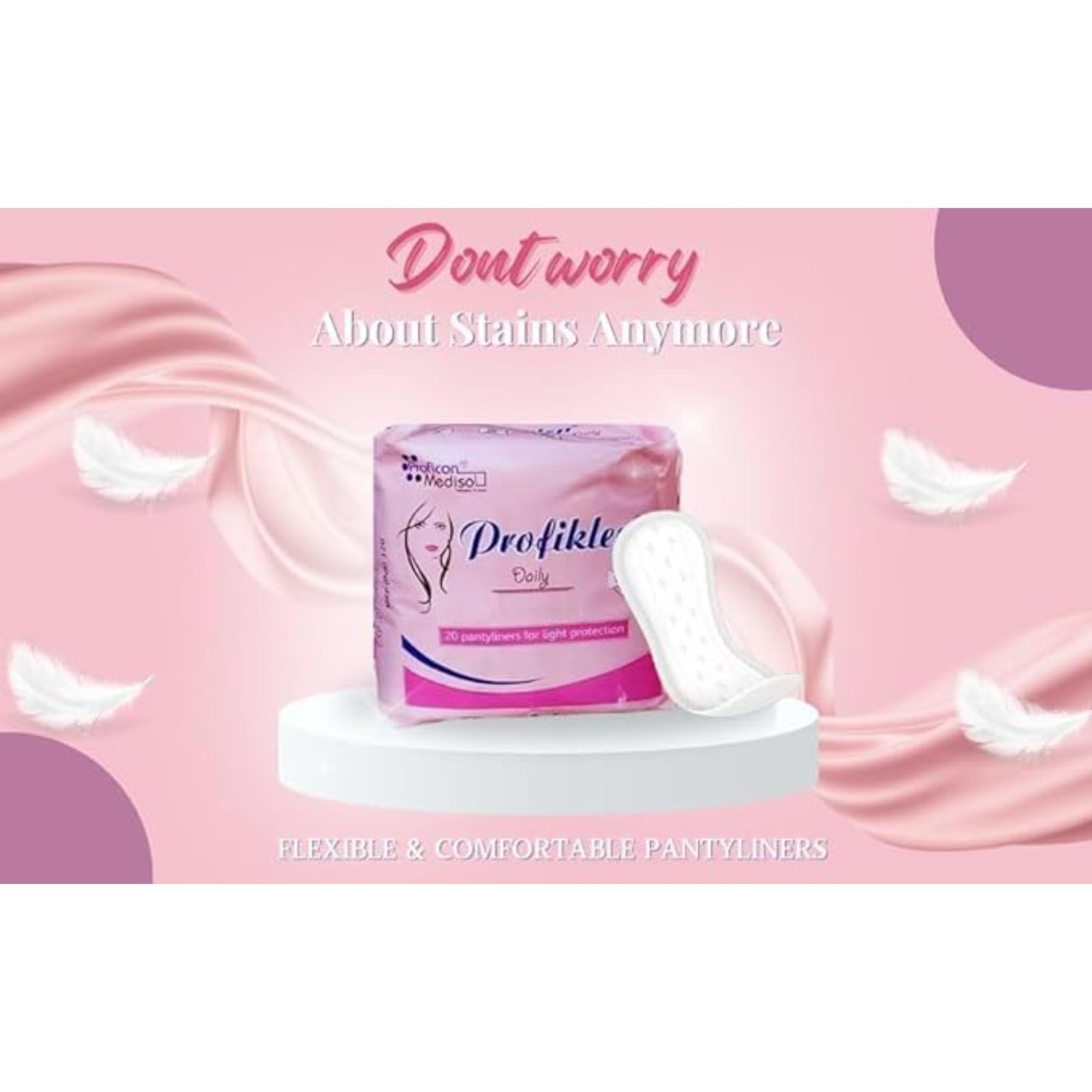 Profiklen Profiklen Ultra Absorption Maternity Pads For Women | Sanitary Pads For After-Delivery| Disposable Period Pads For Protection, Postpartum & Overnight Use, Heavy Flow - 5 Pads/Pack (Pack of 1)