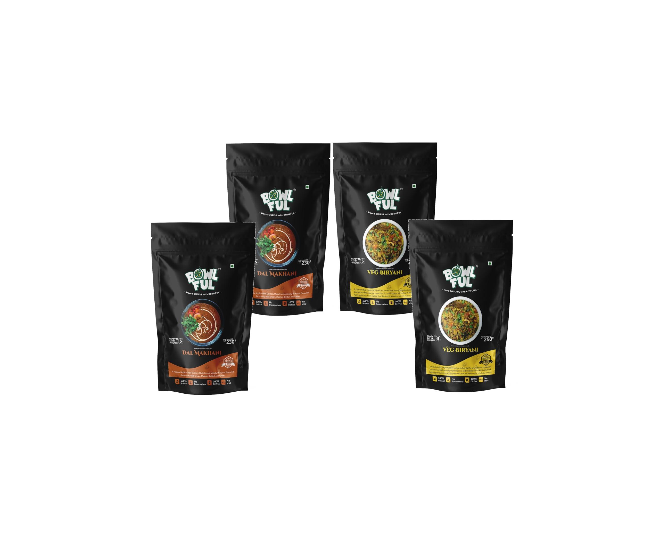 BOWLFUL BowlFul Hyderabadi Meal 2, 100% Natural, Ready to Eat, Freeze Dried Food