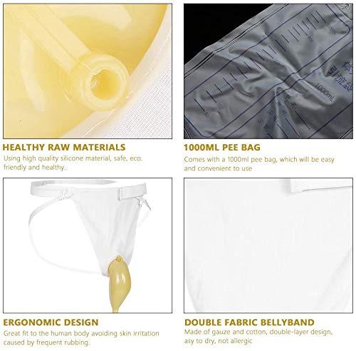 Vinayakart Vinayakart Urinary Male Drainage Bag with Anti Reflux Chamber Medical Easy-Tap Leg Bag (1000ml)