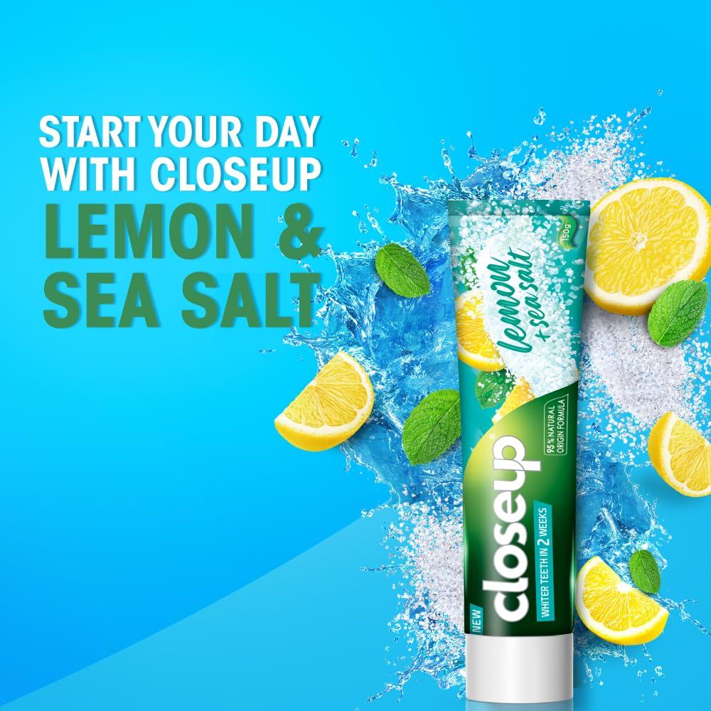Closeup Closeup Multi Action Toothpaste Lemon & Sea Salt | Whiter Teeth In 2 Weeks - 300 Gm