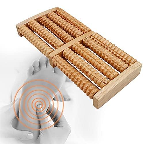 NAMRA NAMRA® Wooden Dual Foot Massage Roller for Overall Relaxation and Relief Acupressure Foot Board(1)