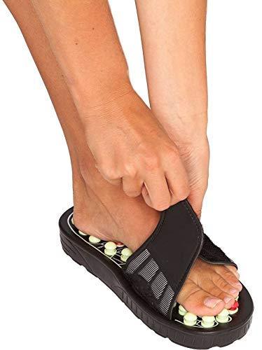 acs ACS Spring Acupressure and Magnetic Therapy Accu Paduka Black Chappal Slippers for Full Body Blood Circulation Massager (7)